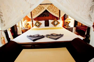 King-rum med havsutsikt — Paradise Pearl Bungalows